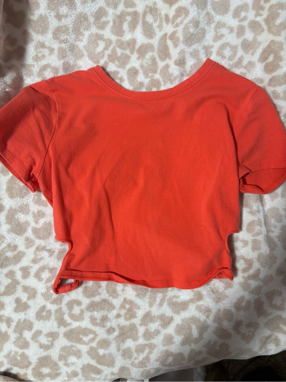 Arizona Jean Company Bright Orange Cropped Tee